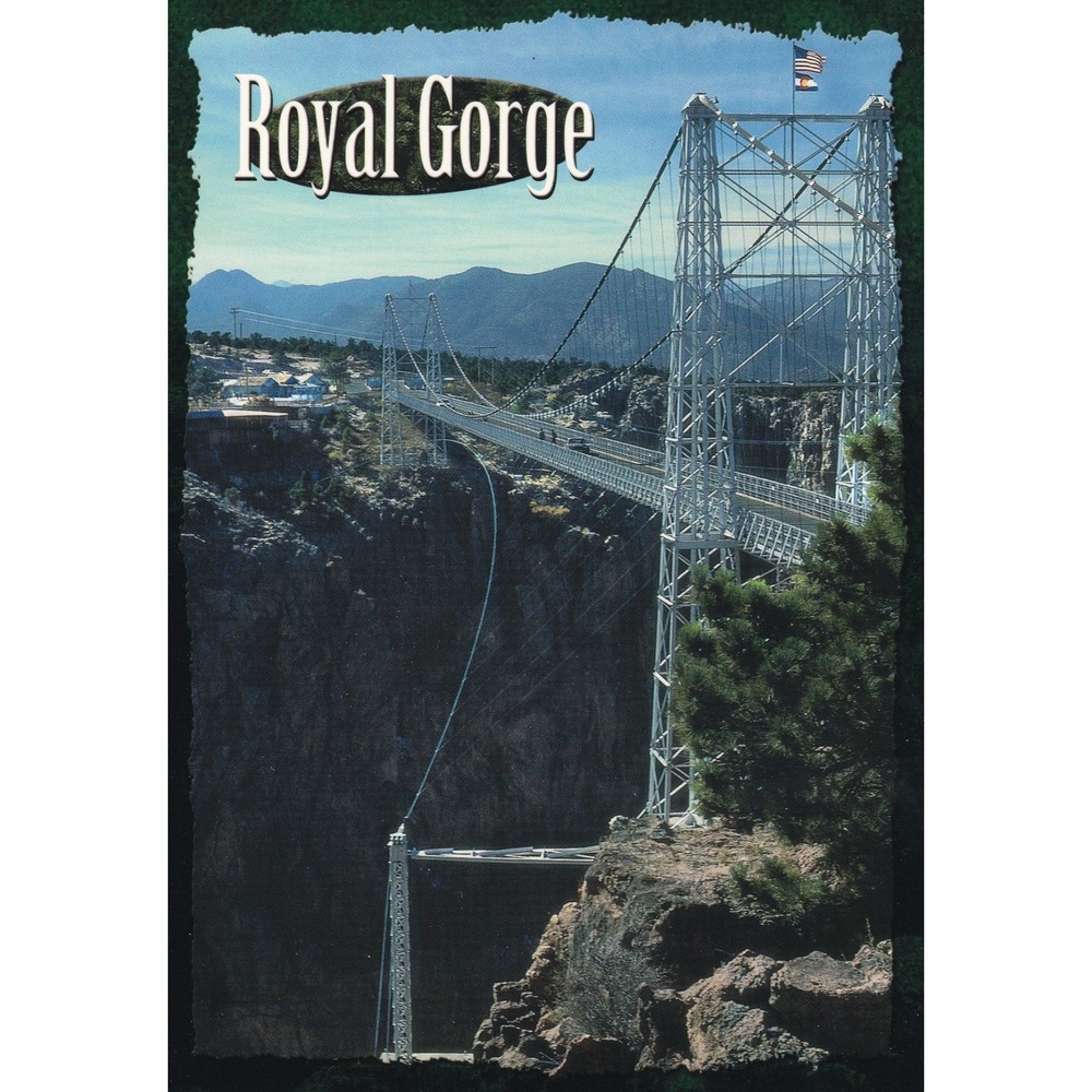 Royal Gorge Bridge Colorado Postcard Sanborn S-307 Scenic Travel Landmark